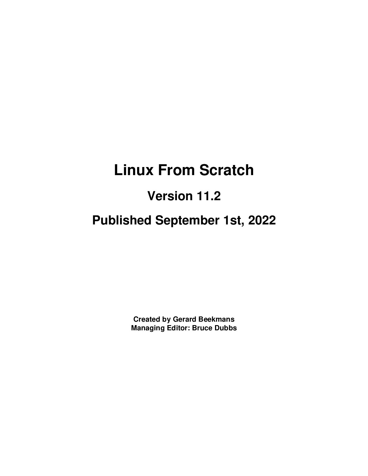 Linux From Scratch - Version 11.2